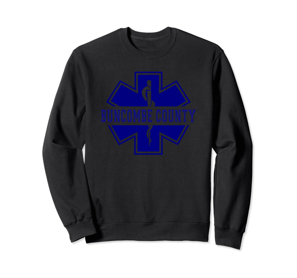 Buncombe County Paramedic Star Sweatshirt - Minimalist Print Men Women - T-Shirt, Sweatshirt, Hoodie