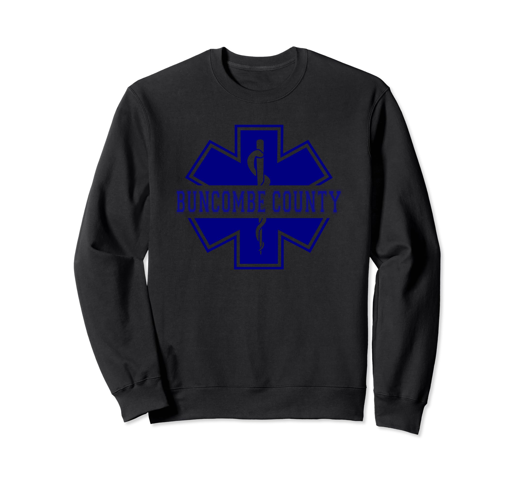 Buncombe County Paramedic Star Sweatshirt - Minimalist Print Men Women - T-Shirt, Sweatshirt, Hoodie