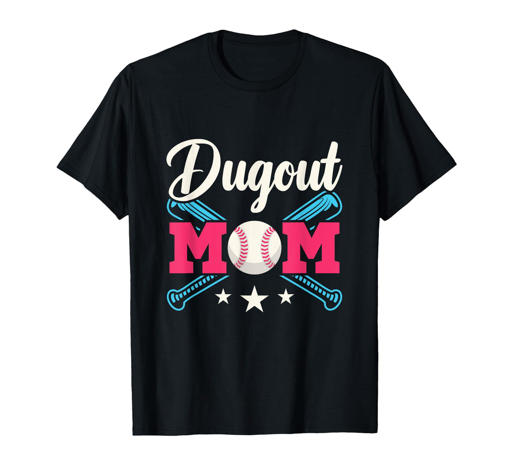 Dugout Mom Baseball Parent T Ball Ball T-Shirt - Minimalist Print Unisex - T-Shirt, Sweatshirt, Hoodie