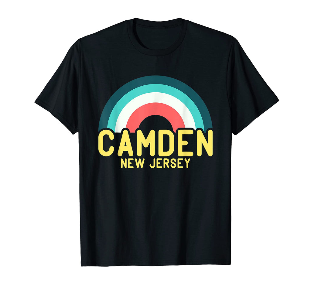 Camden New Jersey Rainbow T-Shirt - Custom Art Print Unisex - T-Shirt, Sweatshirt, Hoodie