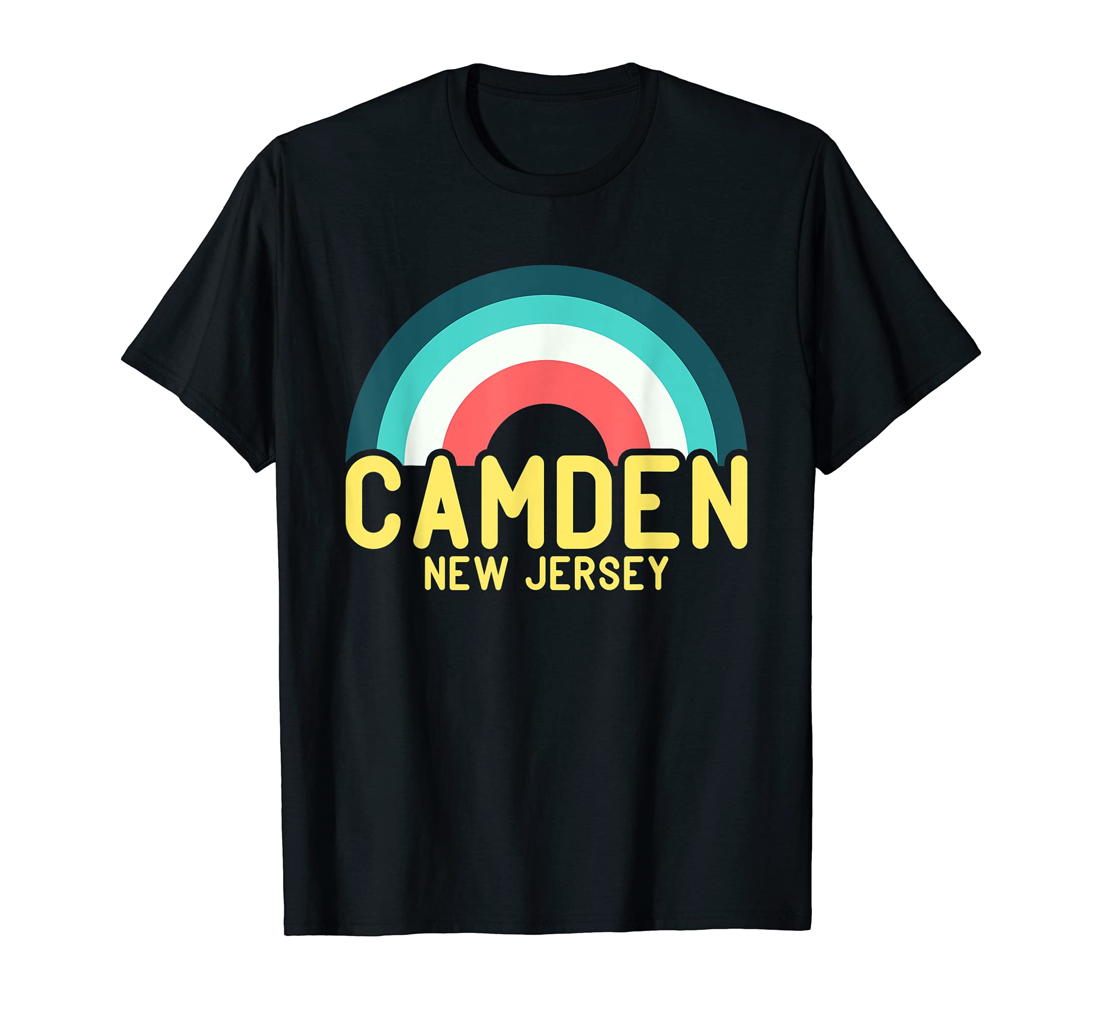 Camden New Jersey Rainbow T-Shirt - Custom Art Print Unisex - T-Shirt, Sweatshirt, Hoodie