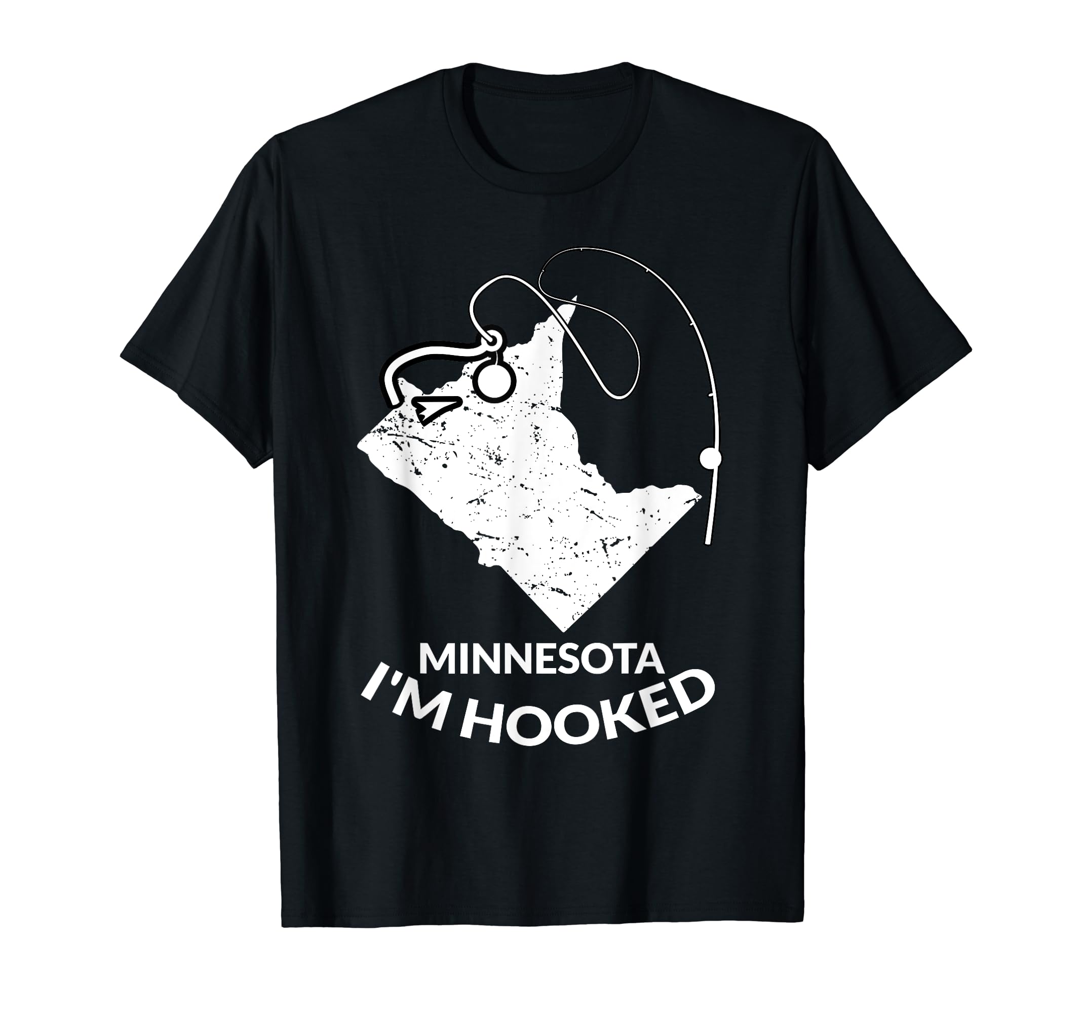 Mn Minnesota Fishing Gift T-Shirt - Casual Everyday Wear Men Women - T-Shirt, Sweatshirt, Hoodie