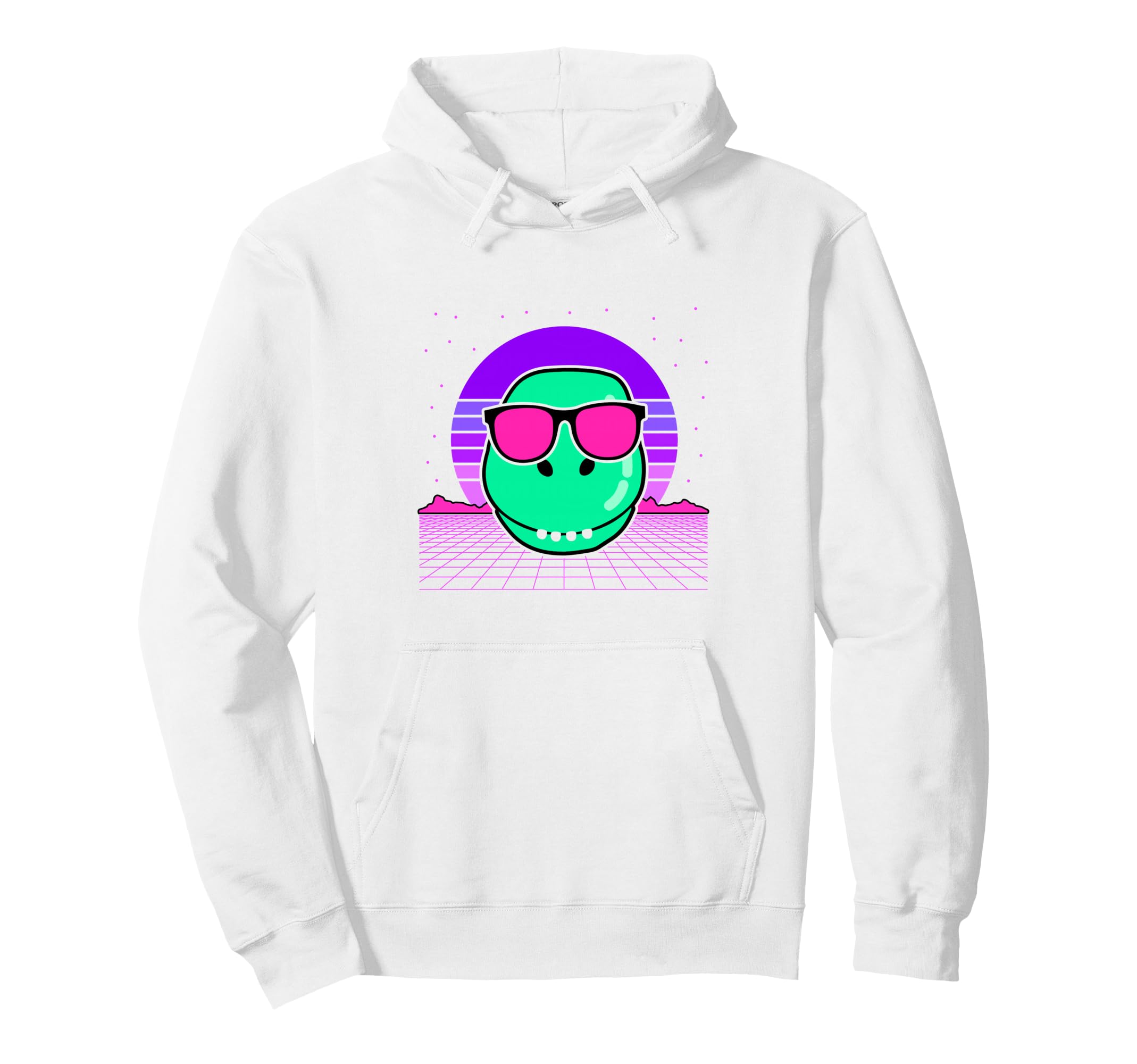 Aesthetic Vaporwave Outfits Dinosaur Hoodie - Minimalist Print for Adults - T-Shirt, Sweatshirt, Hoodie