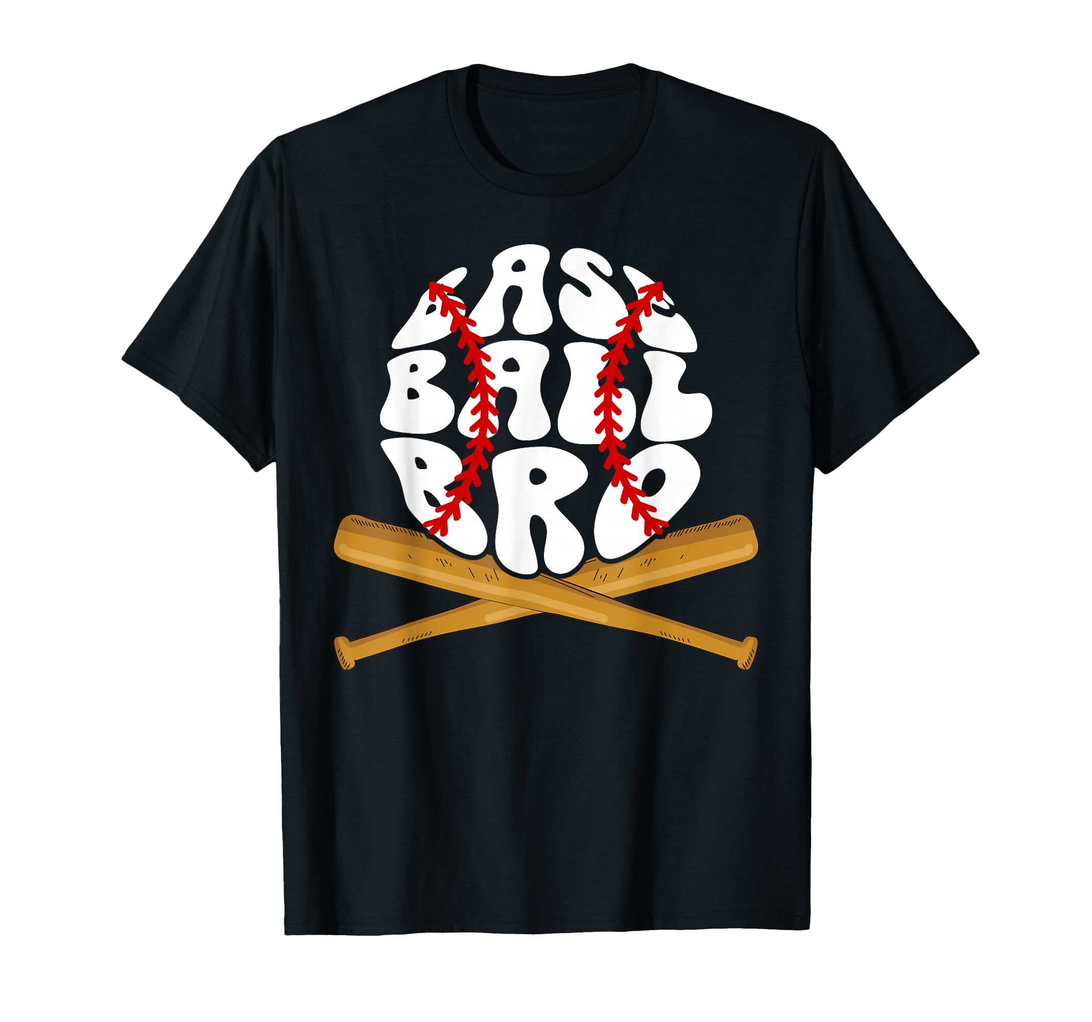 Baseball Bro Groovy Baseball Brother T-Shirt - Custom Art Print Unisex - T-Shirt, Sweatshirt, Hoodie