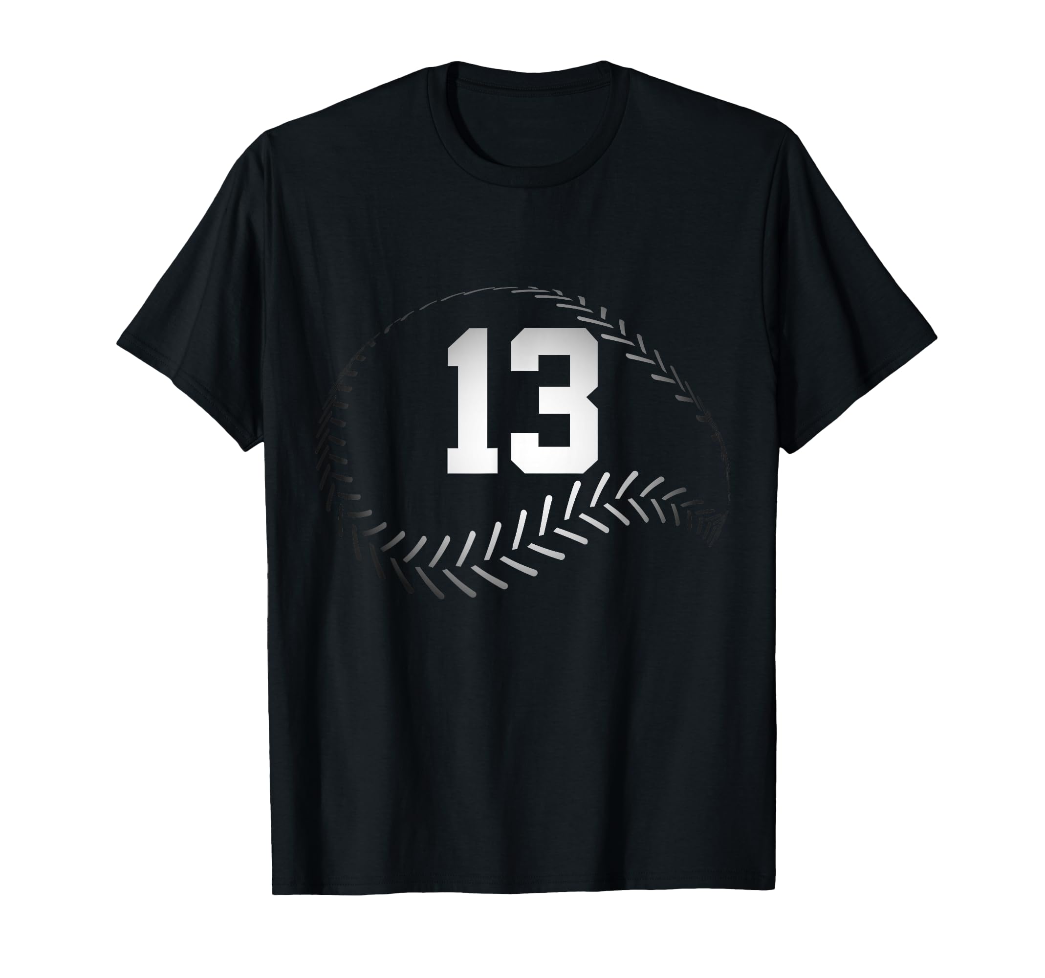 Number 13 Years Baseball 13Th Birthday T-Shirt - Unique Graphic for Adults - T-Shirt, Sweatshirt, Hoodie