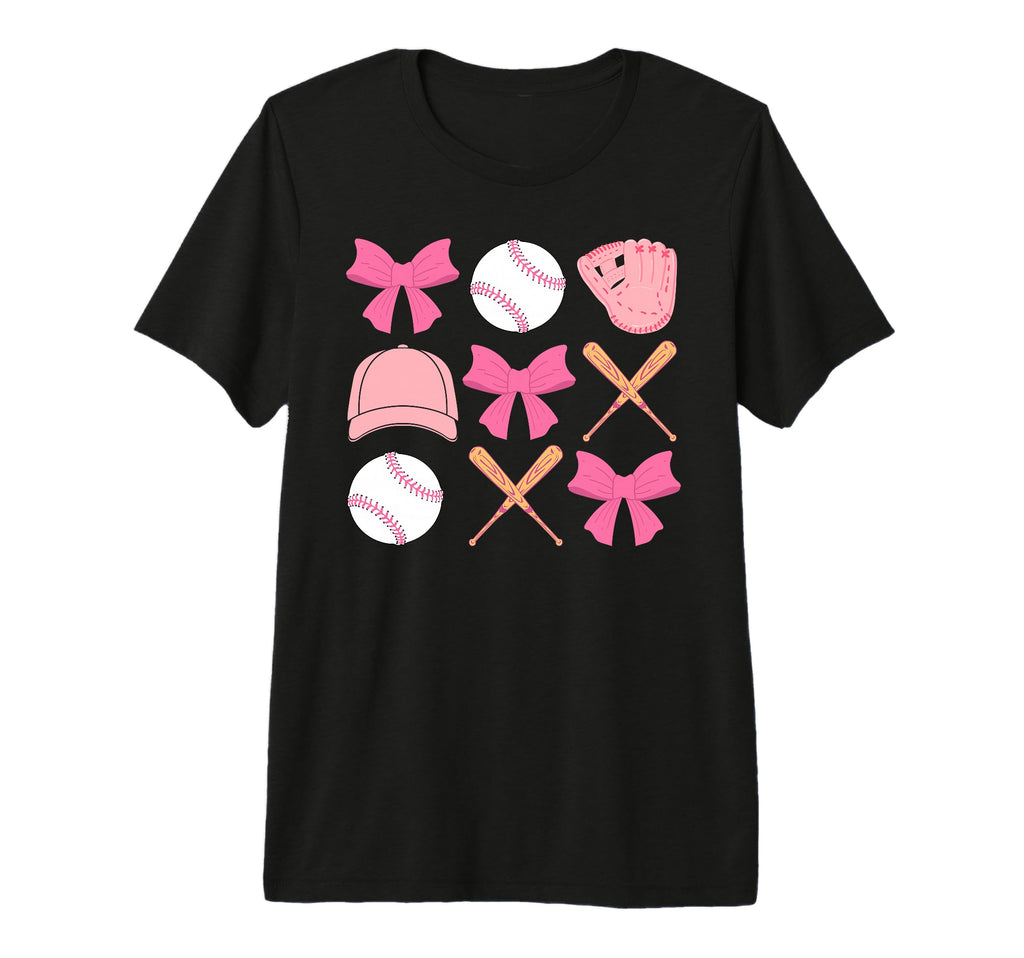 Baseball Mom Coquette Mothers Day T-Shirt - Trendy Graphic for Adults - T-Shirt, Sweatshirt, Hoodie