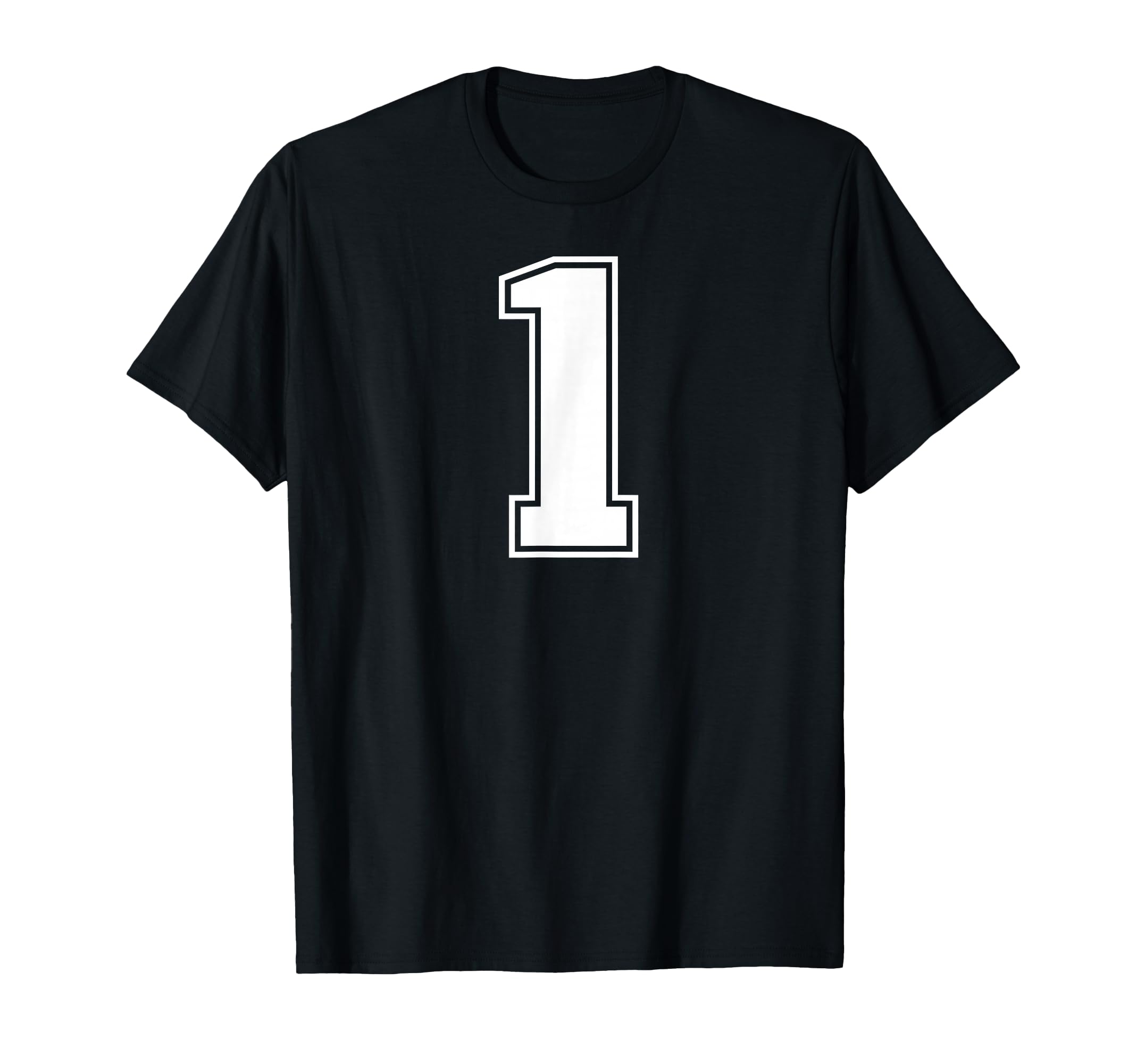 1 Number One Team Sports Varsity T-Shirt - Custom Art Print for Adults - T-Shirt, Sweatshirt, Hoodie