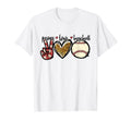 Peace Love Baseball Mom Leopard Cheetah T-Shirt - Unique Graphic Men Women - T-Shirt, Sweatshirt, Hoodie