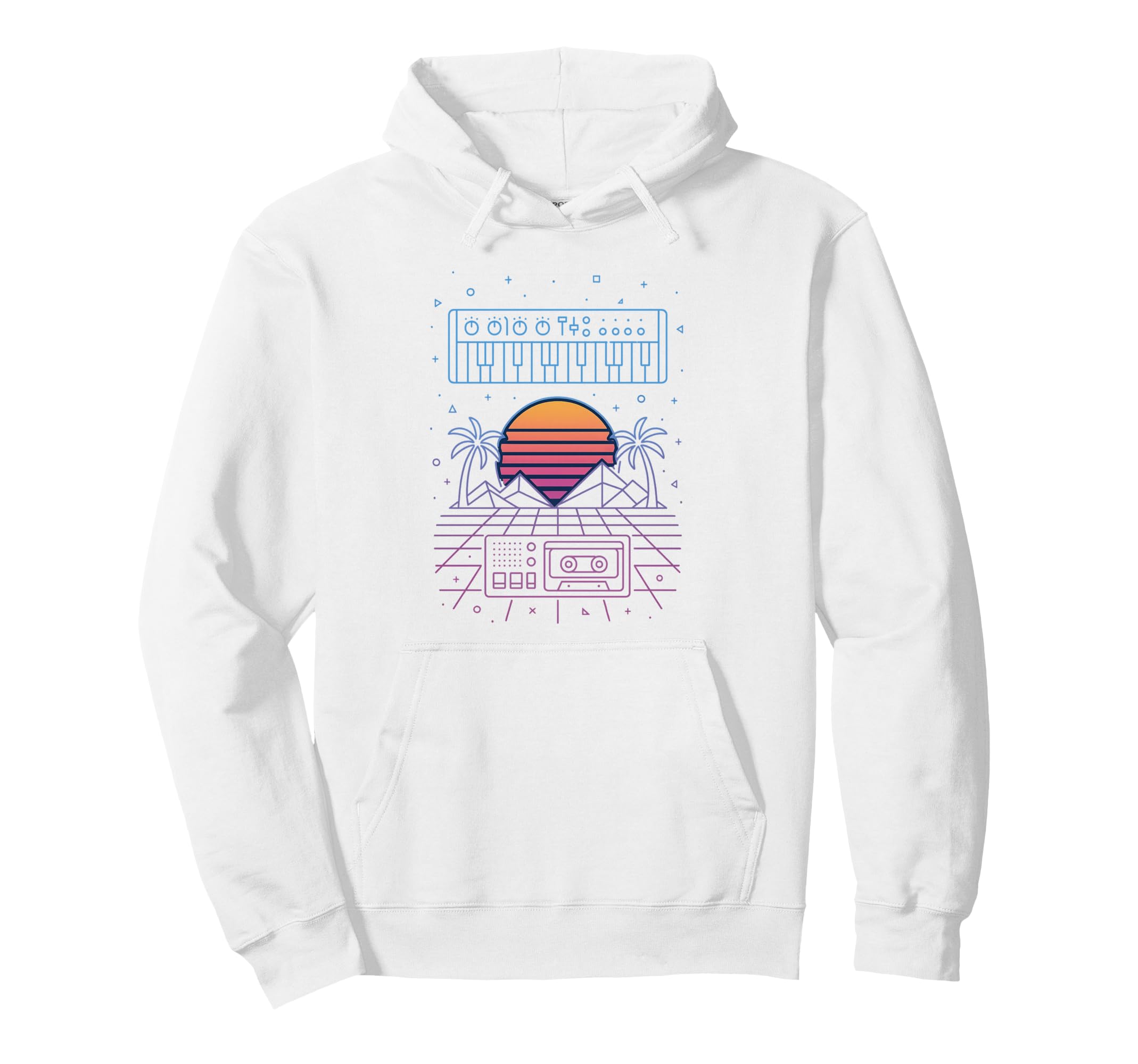 80S Synthwave Hoodie - Streetwear Style Men Women - T-Shirt, Sweatshirt, Hoodie