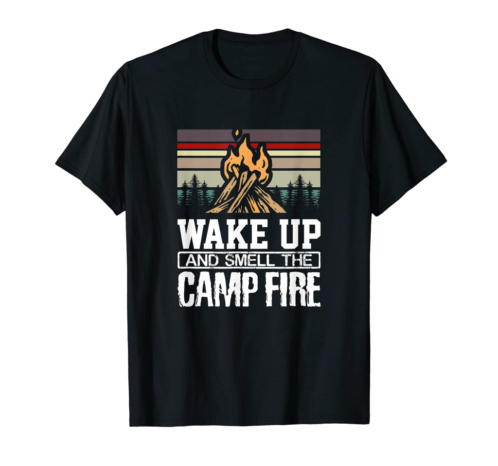 Wake Up And Smell Campfire Sunset T-Shirt - Custom Art Print for Adults - T-Shirt, Sweatshirt, Hoodie