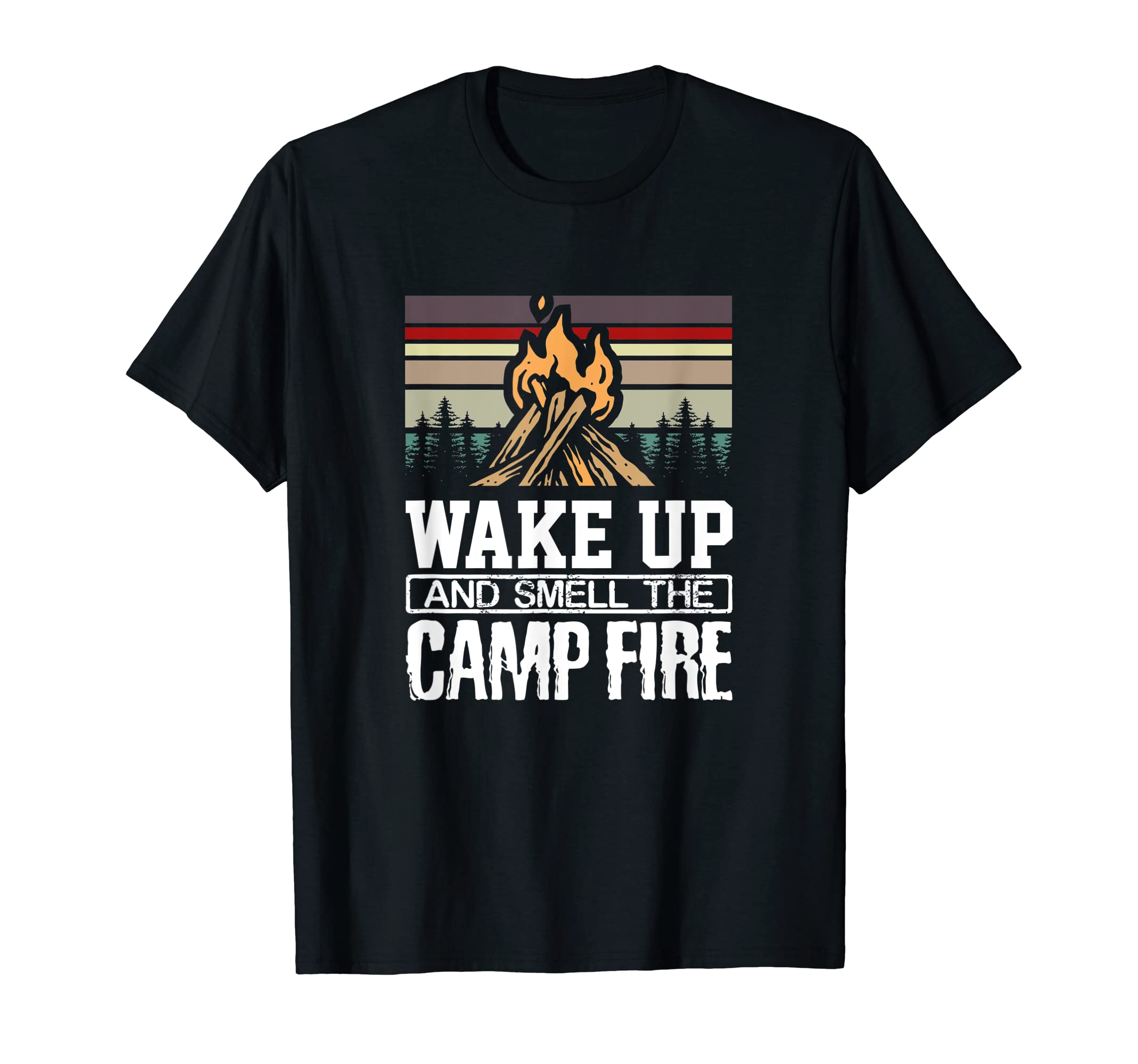 Wake Up And Smell Campfire Sunset T-Shirt - Custom Art Print for Adults - T-Shirt, Sweatshirt, Hoodie