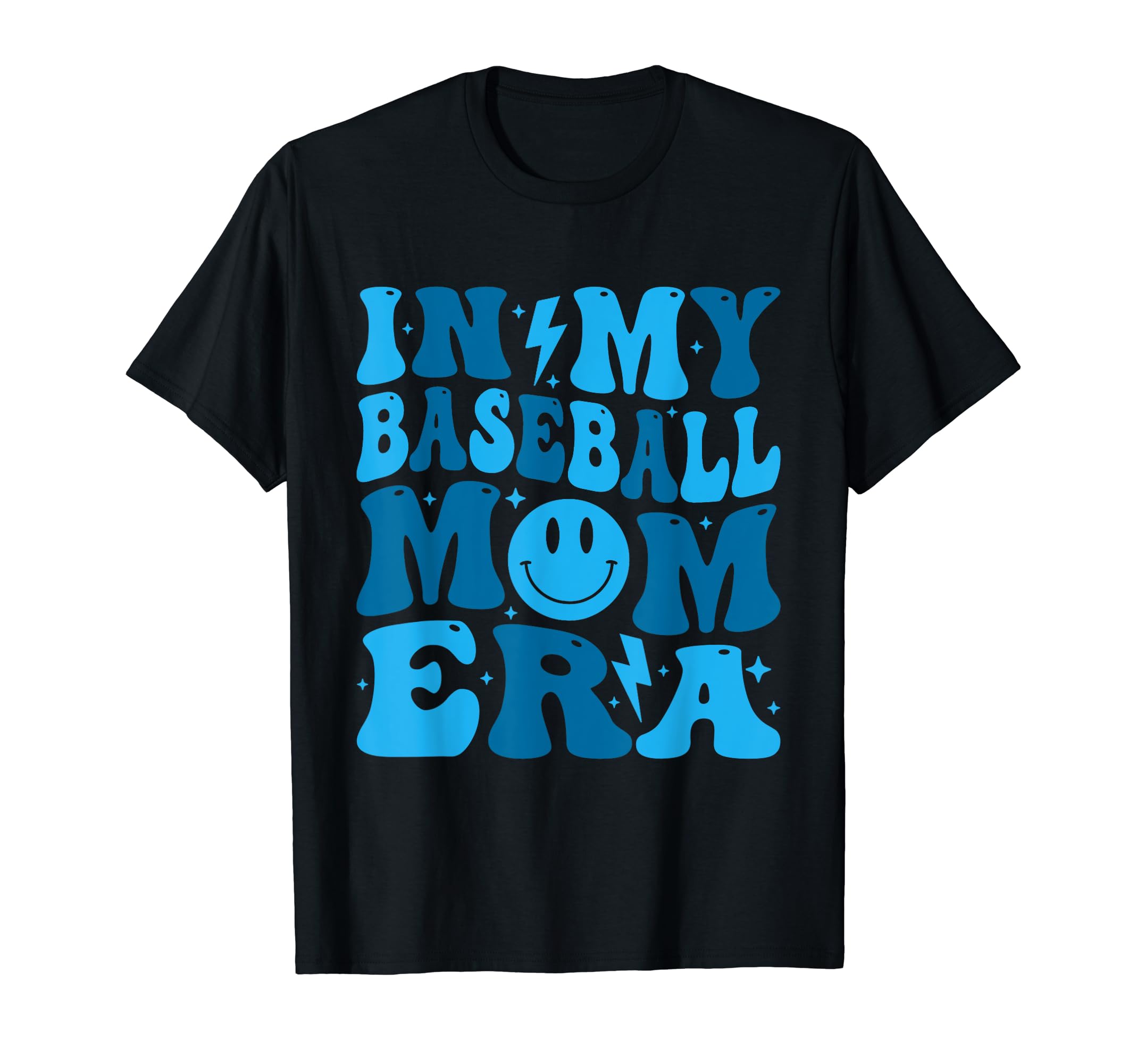 Smile Face My Baseball Mom Era Groovy T-Shirt - Novelty Apparel Men Women - T-Shirt, Sweatshirt, Hoodie
