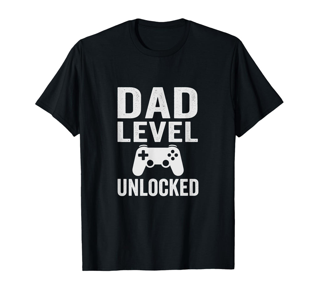 Dad Level Unlocked Funny Gamer Dad T-Shirt - Minimalist Print for Adults - T-Shirt, Sweatshirt, Hoodie