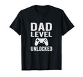 Dad Level Unlocked Funny Gamer Dad T-Shirt - Minimalist Print for Adults - T-Shirt, Sweatshirt, Hoodie