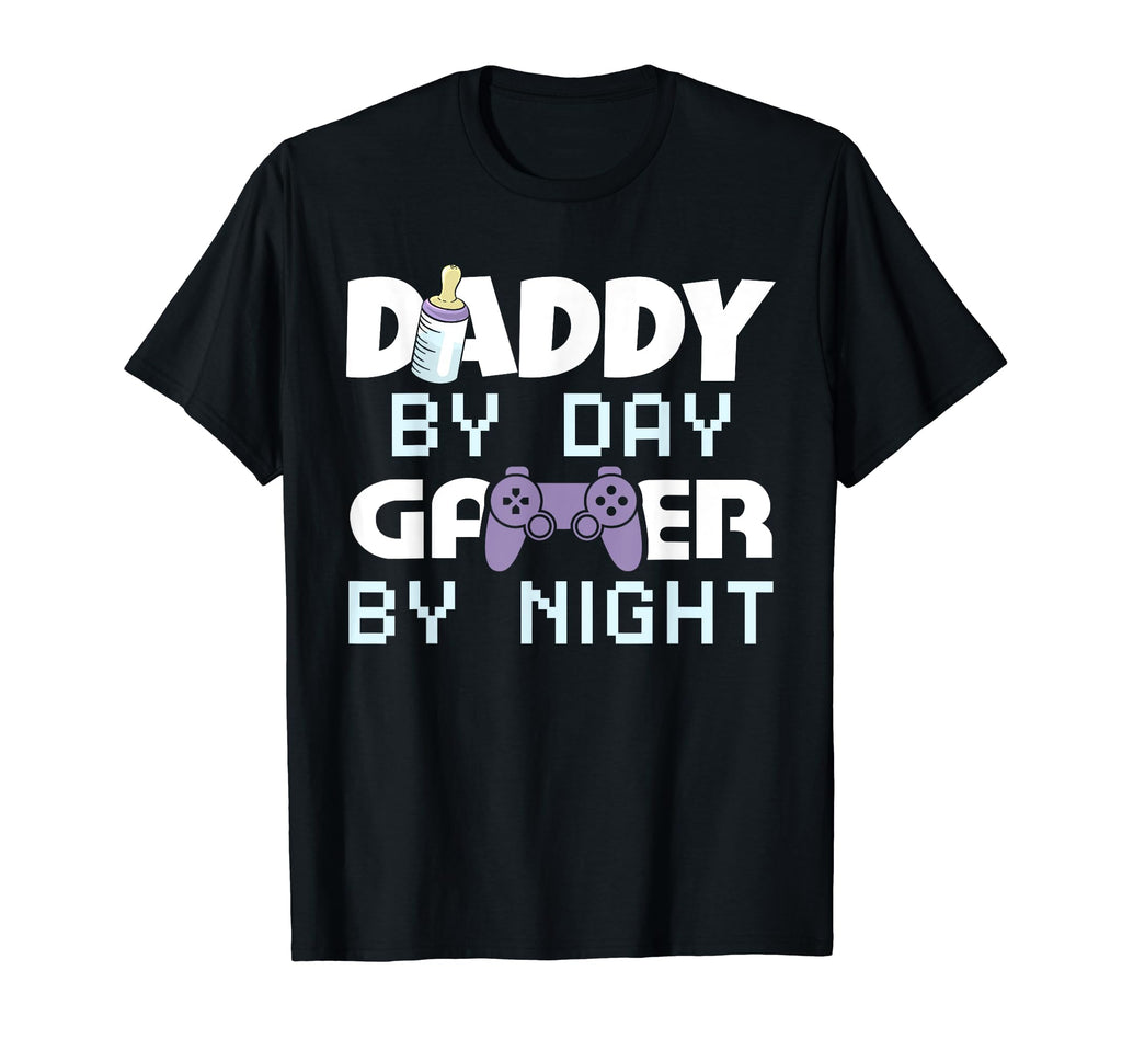 Daddy Day Gamer Night Video Gamer Dad T-Shirt - Minimalist Print Men Women - T-Shirt, Sweatshirt, Hoodie