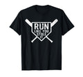 Run Like You Stole It Funny Baseball T-Shirt - Custom Art Print Unisex - T-Shirt, Sweatshirt, Hoodie