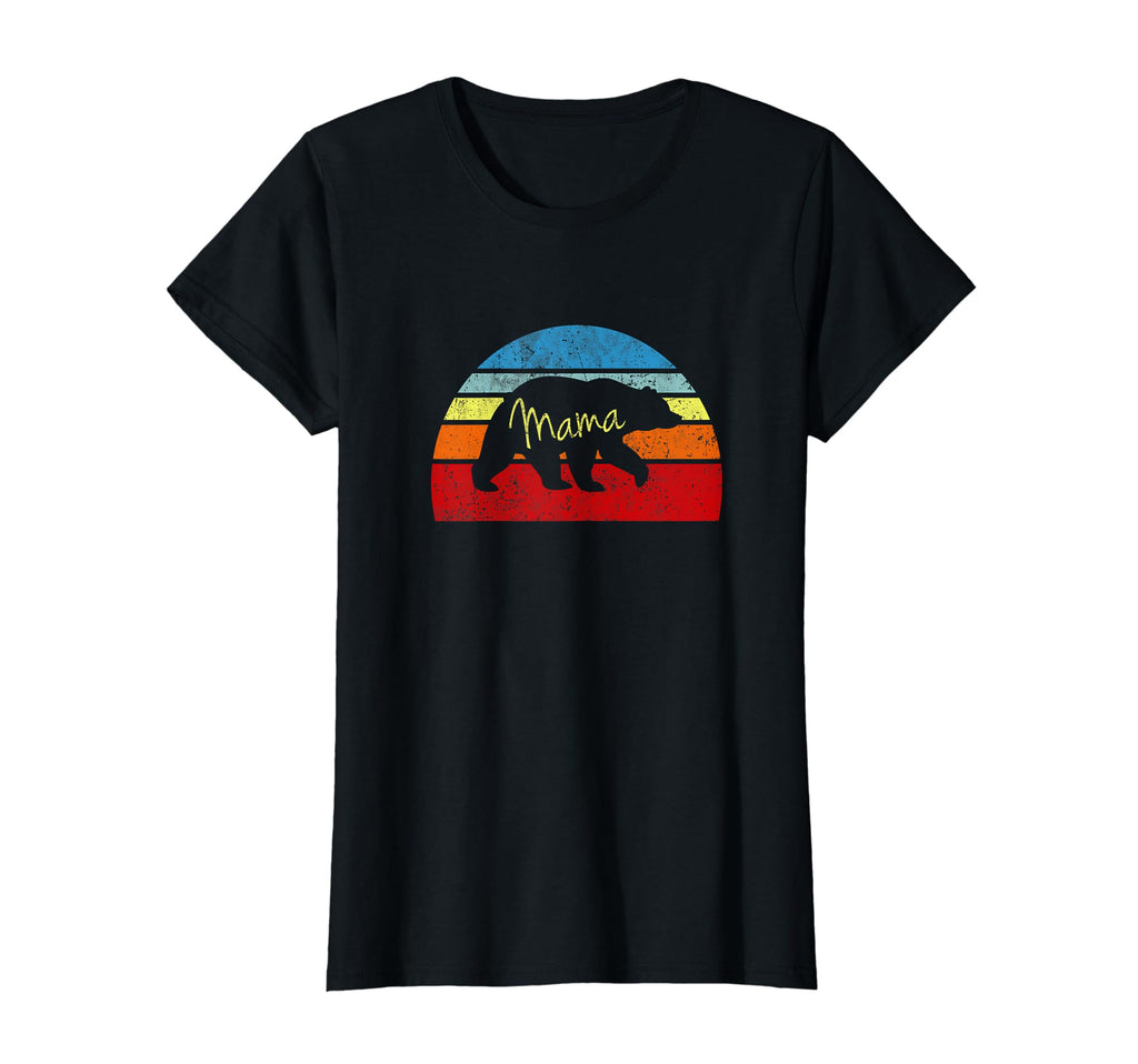 Womens Mama Bear Distressed T-Shirt - Fun Novelty Design Men Women - T-Shirt, Sweatshirt, Hoodie