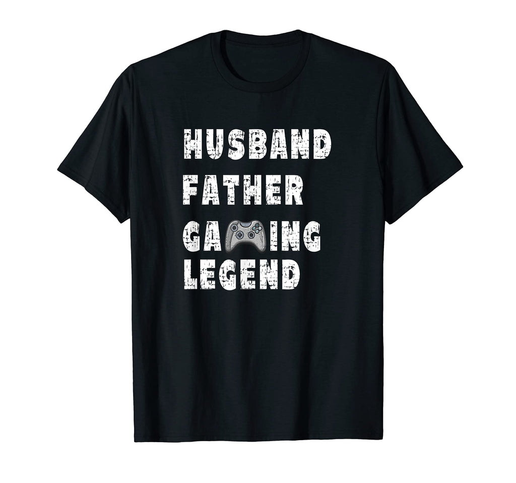 Mens Husband Father Gaming Legend T-Shirt - Custom Art Print Men Women - T-Shirt, Sweatshirt, Hoodie