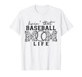 Living That Baseball Mom Life Baseball T-Shirt - Unique Graphic Unisex - T-Shirt, Sweatshirt, Hoodie