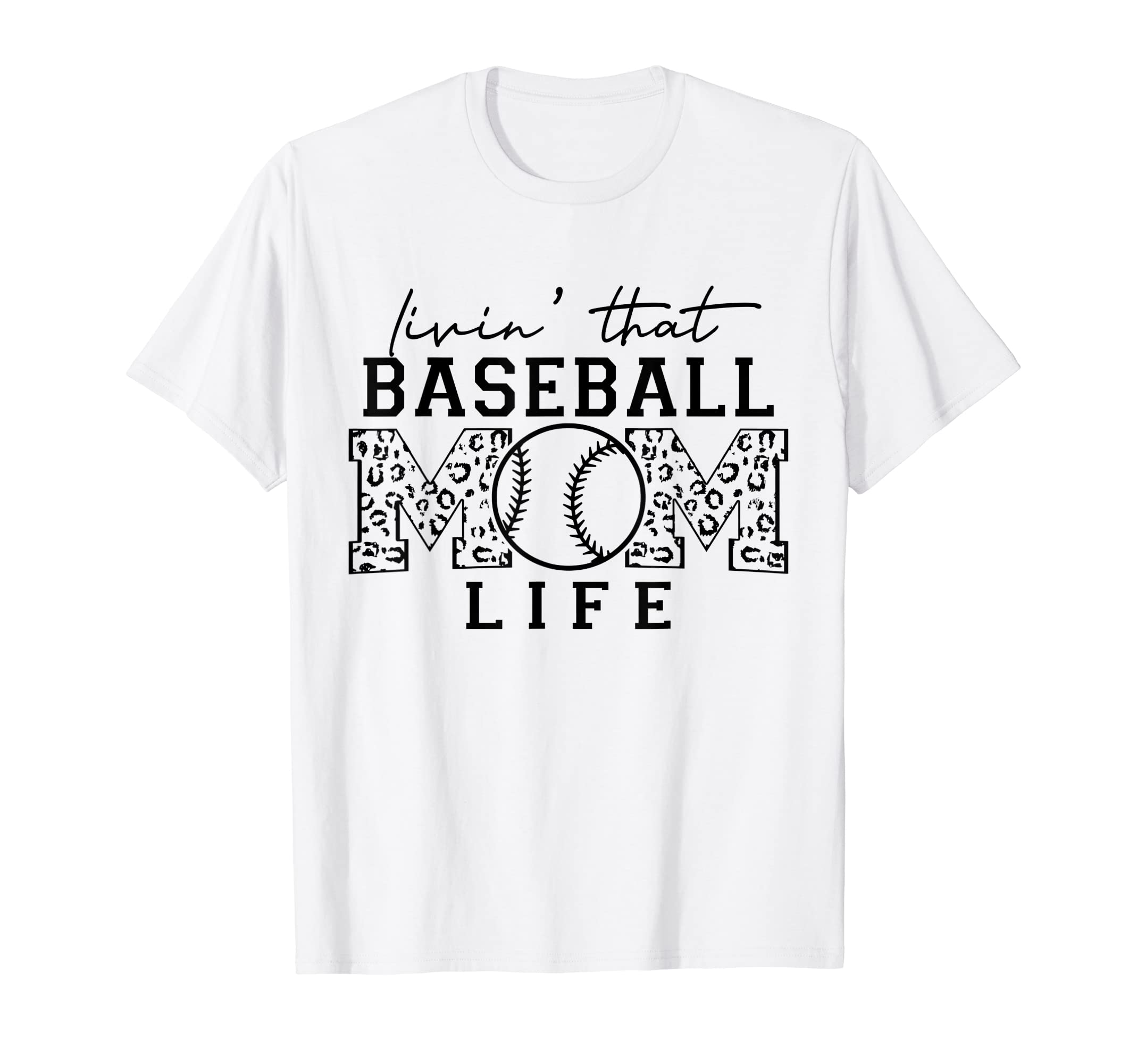 Living That Baseball Mom Life Baseball T-Shirt - Unique Graphic Unisex - T-Shirt, Sweatshirt, Hoodie