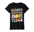 Groovy Softball Mom Vibes Softball T-Shirt - Unique Graphic for Adults - T-Shirt, Sweatshirt, Hoodie