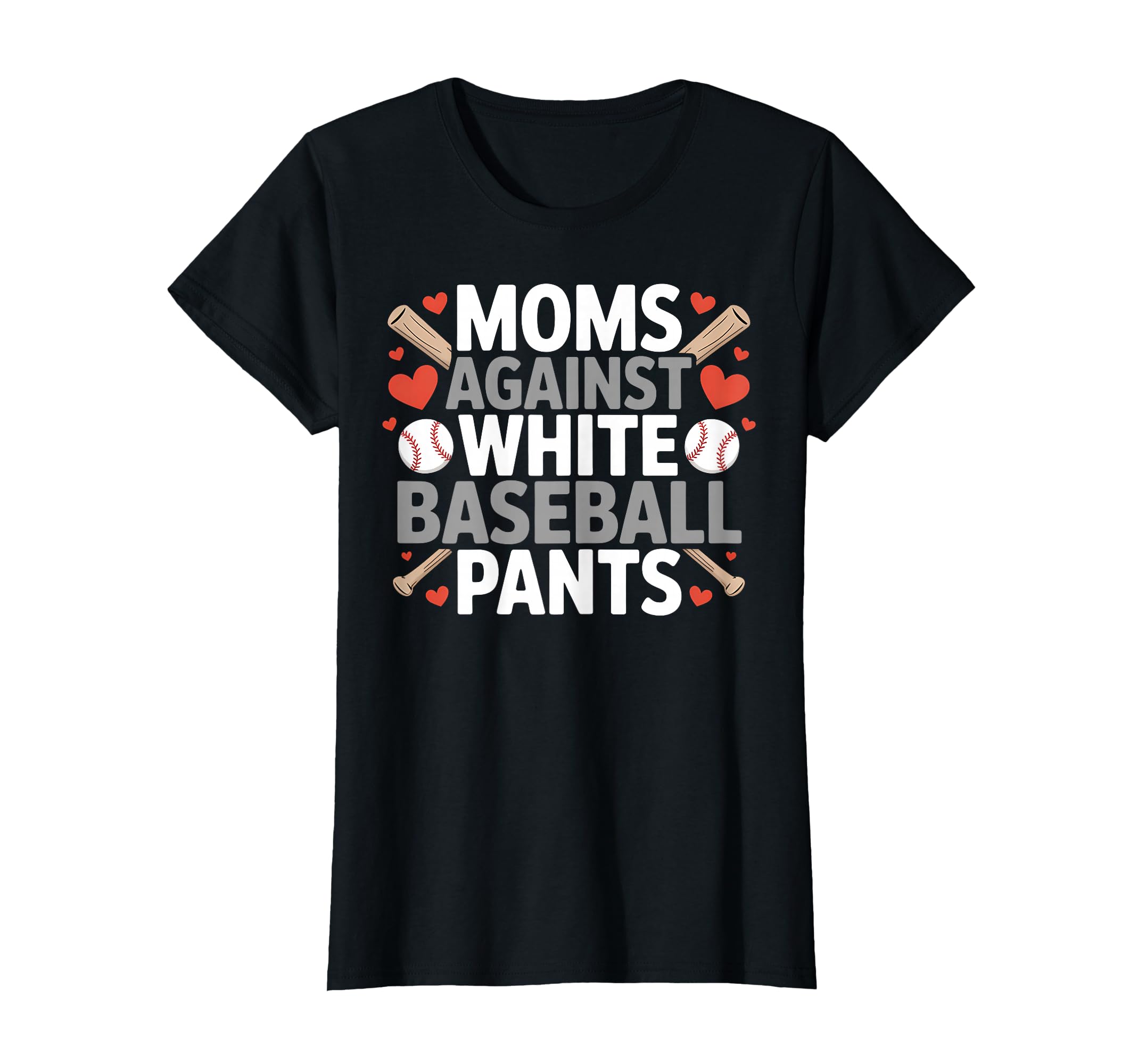 Moms Against White Baseball T-Shirt - Casual Everyday Wear for Adults - T-Shirt, Sweatshirt, Hoodie