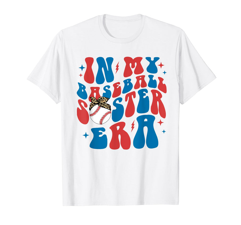 My Baseball Sister Era Groovy Baseball T-Shirt - Custom Art Print Unisex - T-Shirt, Sweatshirt, Hoodie