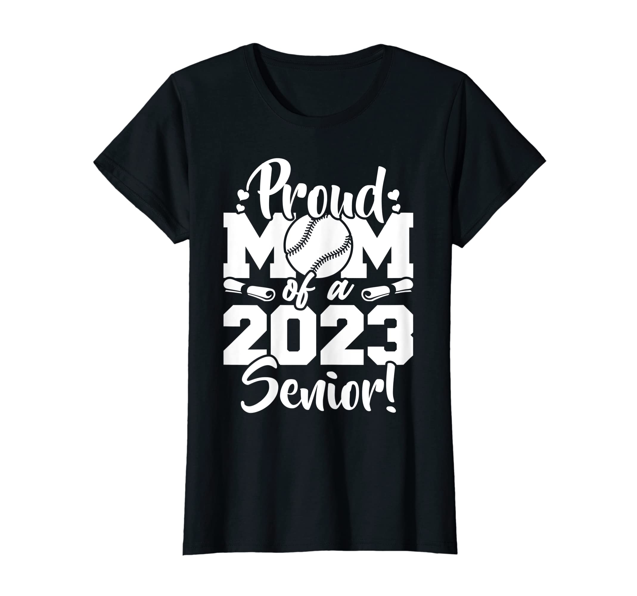 Womens Proud Mom 2023 Senior Sport T-Shirt - Fun Novelty Design Men Women - T-Shirt, Sweatshirt, Hoodie