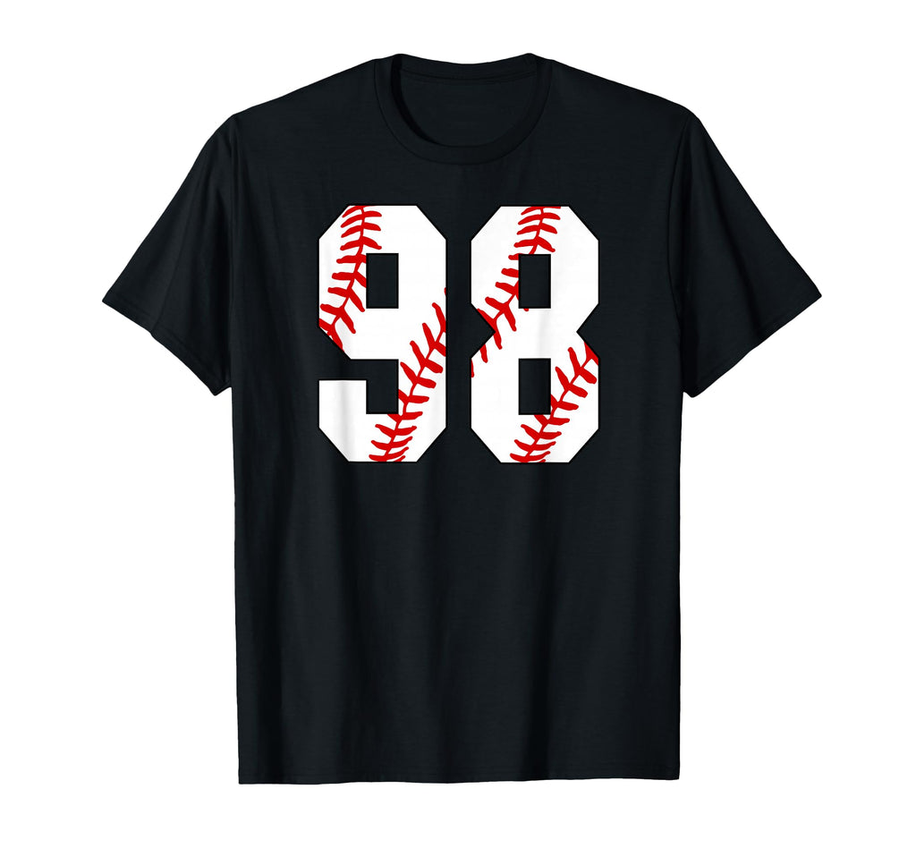 Baseball Mom 98 Jersey Baseball Favorite T-Shirt - Graphic Print Men Women - T-Shirt, Sweatshirt, Hoodie