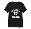 Coquette Baseball Mama Bow Game Day T-Shirt - Unique Graphic for Adults - T-Shirt, Sweatshirt, Hoodie
