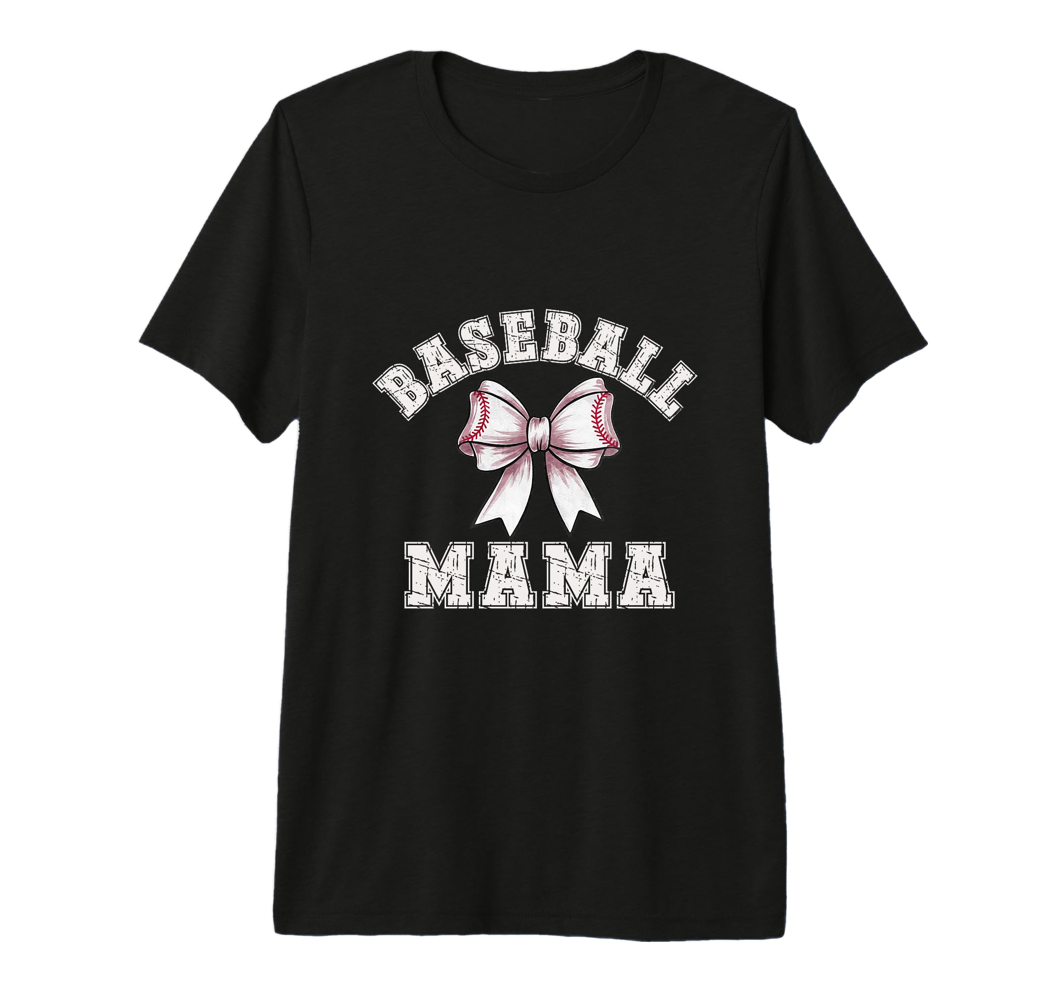Coquette Baseball Mama Bow Game Day T-Shirt - Unique Graphic for Adults - T-Shirt, Sweatshirt, Hoodie