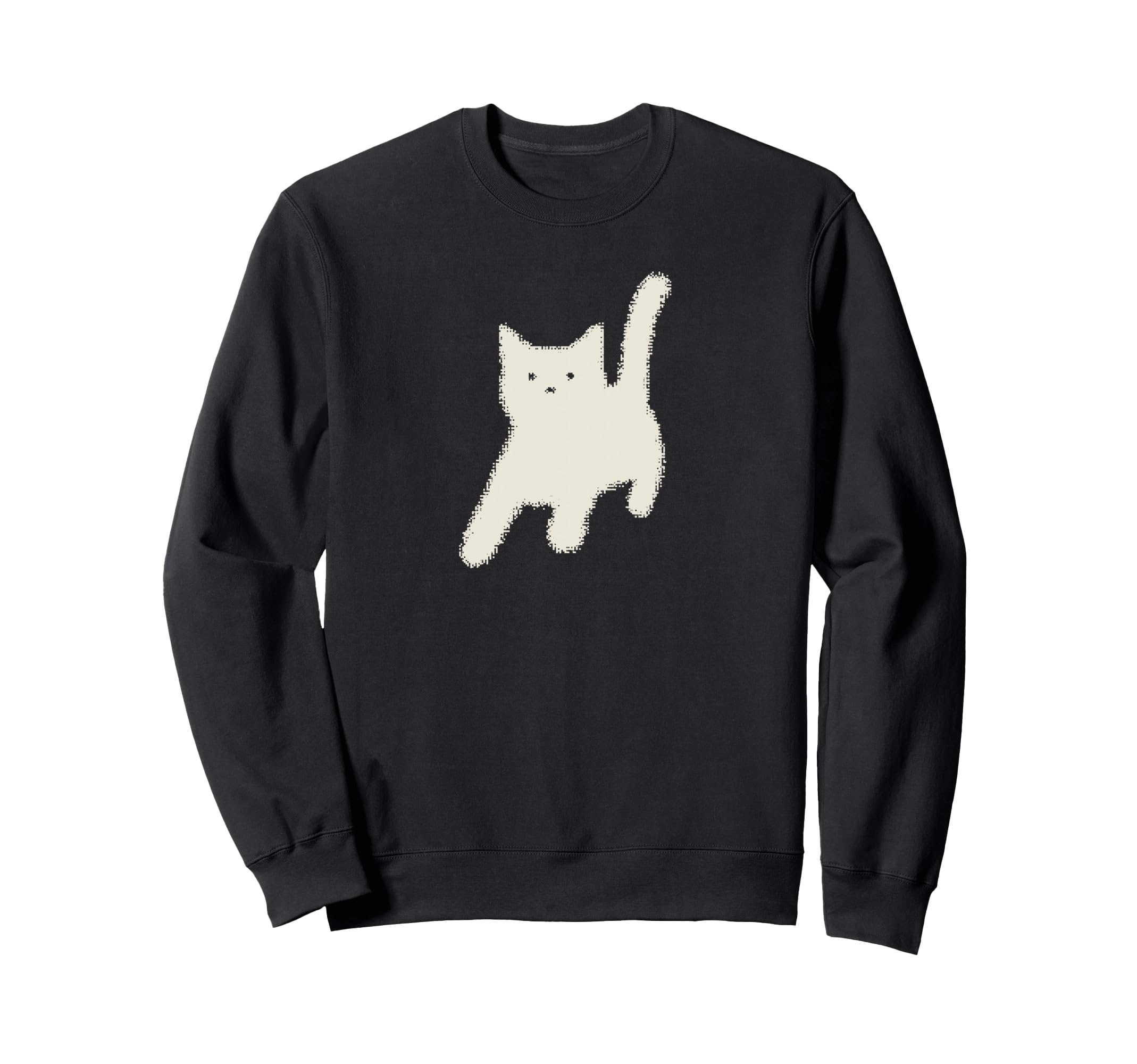 Y2K Cat Scary Back Tomcat 90S 80S Sweatshirt - Minimalist Print for Adults - T-Shirt, Sweatshirt, Hoodie