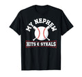 My Nephew Baseball Uncle Baseball Player T-Shirt - Graphic Print Men Women - T-Shirt, Sweatshirt, Hoodie