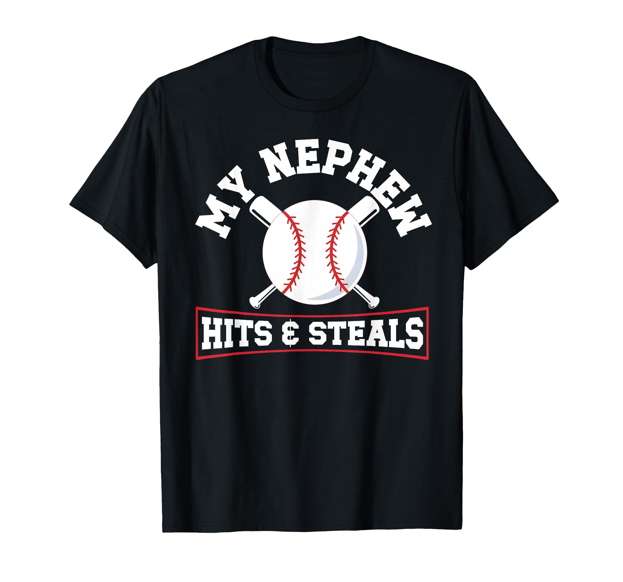 My Nephew Baseball Uncle Baseball Player T-Shirt - Graphic Print Men Women - T-Shirt, Sweatshirt, Hoodie