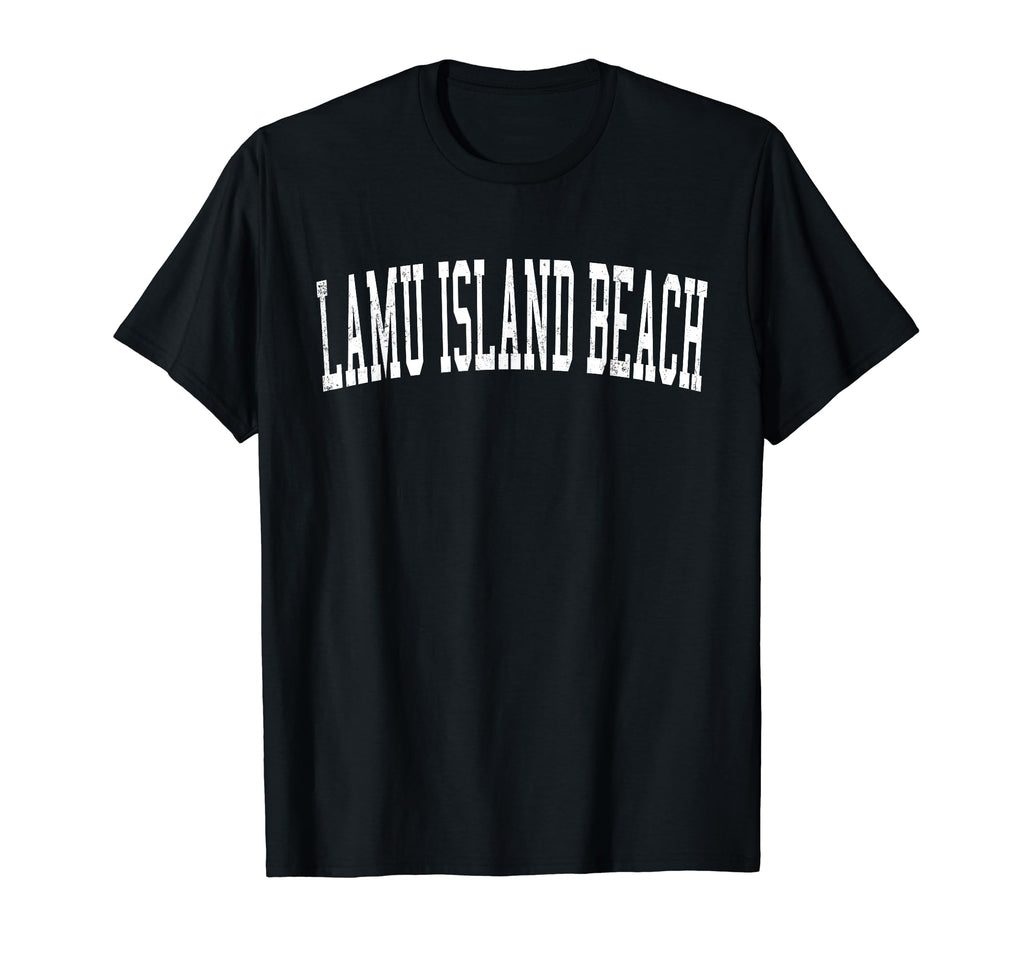 Lamu Island Beach Distressed White T-Shirt - Aesthetic Graphic Men Women - T-Shirt, Sweatshirt, Hoodie