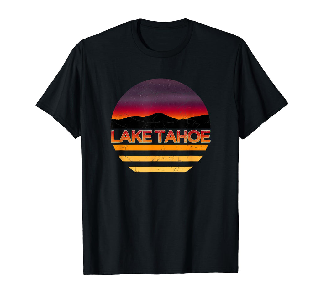 Lake Tahoe Sunset T-Shirt - Minimalist Print Men Women - T-Shirt, Sweatshirt, Hoodie