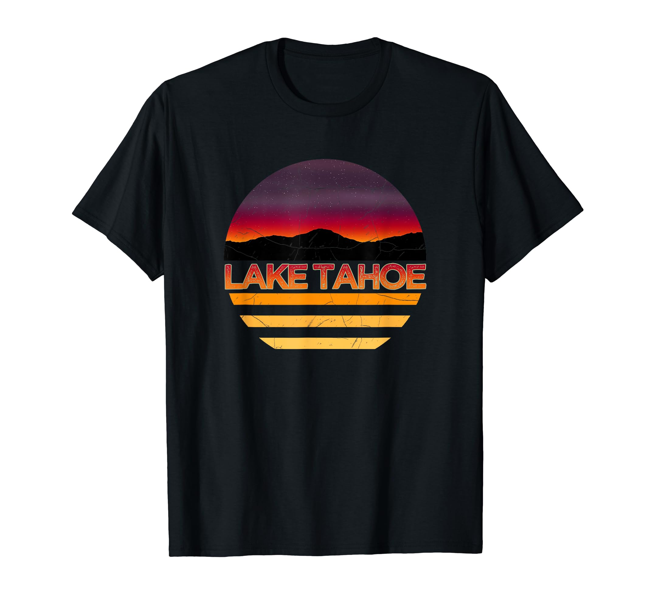 Lake Tahoe Sunset T-Shirt - Minimalist Print Men Women - T-Shirt, Sweatshirt, Hoodie