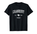 Granbury Texas Tx Athletic Sports T-Shirt - Minimalist Print Men Women - T-Shirt, Sweatshirt, Hoodie