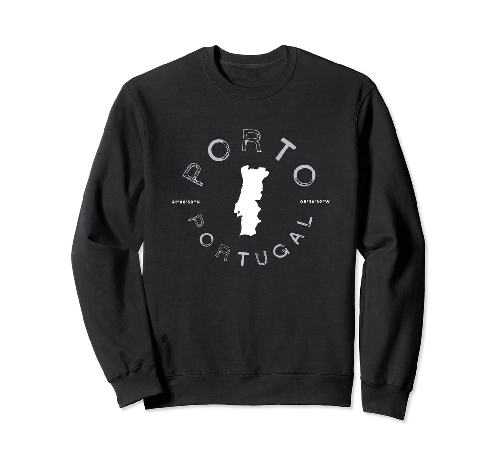 Porto Portugal Distressed Sweatshirt - Unique Graphic Unisex - T-Shirt, Sweatshirt, Hoodie