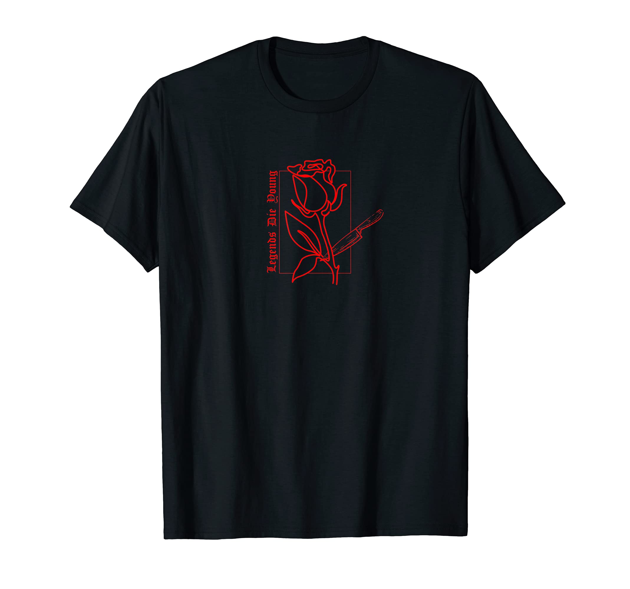Red Gothic Aesthetic 90S Legends Die T-Shirt - Novelty Apparel Men Women - T-Shirt, Sweatshirt, Hoodie