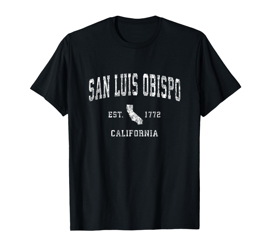 San Luis Obispo California Ca Athletic T-Shirt - Custom Art Print Unisex - T-Shirt, Sweatshirt, Hoodie