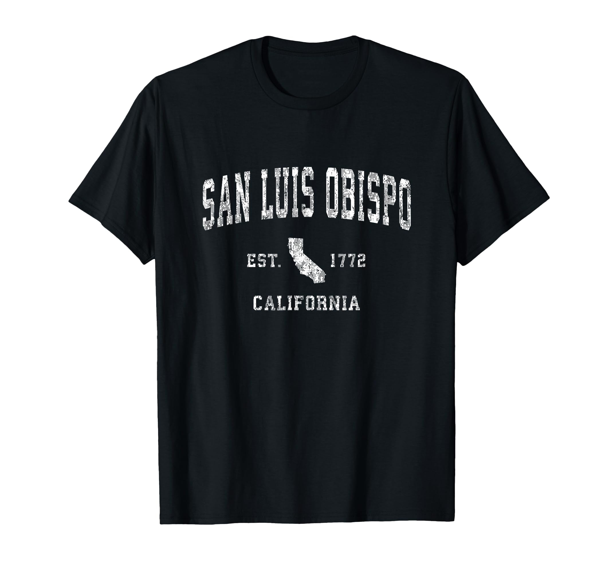 San Luis Obispo California Ca Athletic T-Shirt - Custom Art Print Unisex - T-Shirt, Sweatshirt, Hoodie
