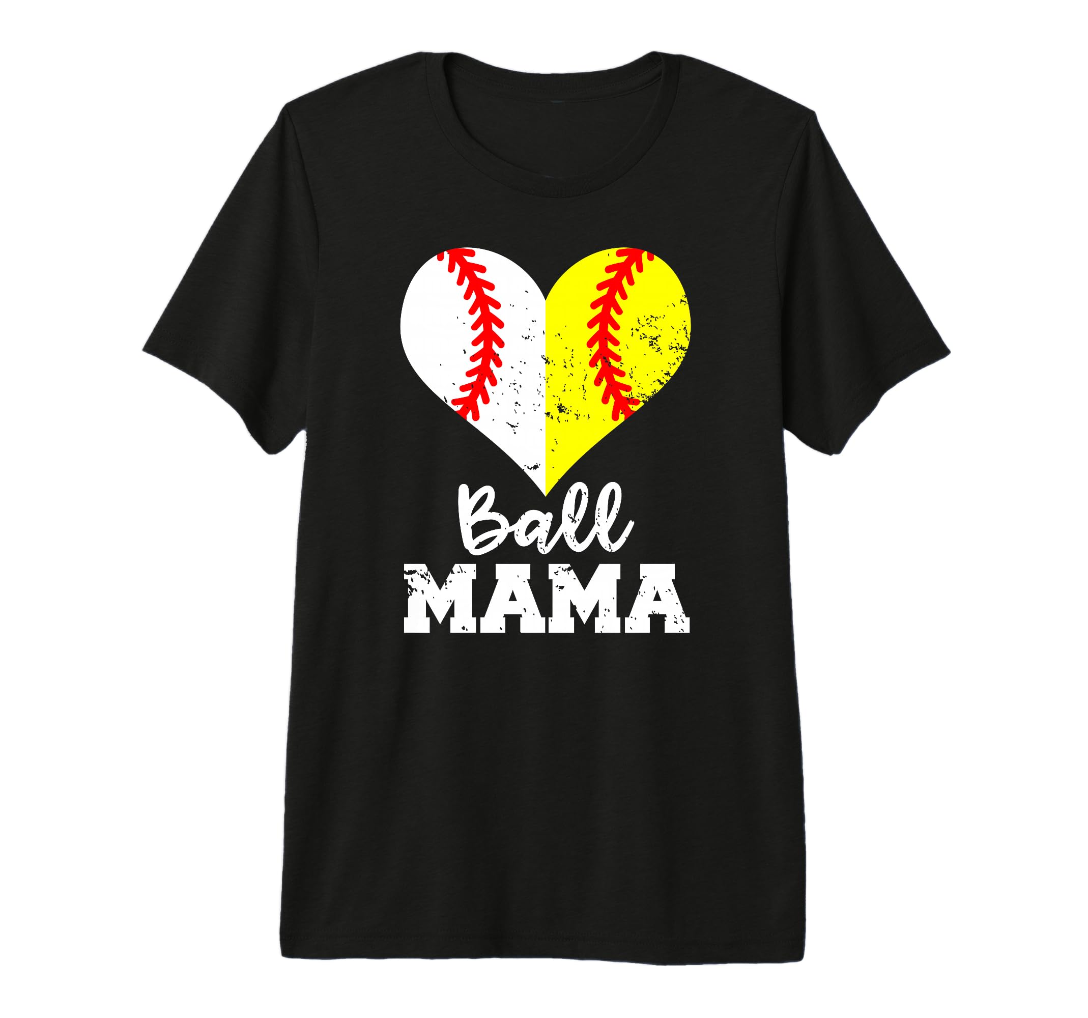 Ball Mama Funny Baseball Softball T-Shirt - Minimalist Print Men Women - T-Shirt, Sweatshirt, Hoodie