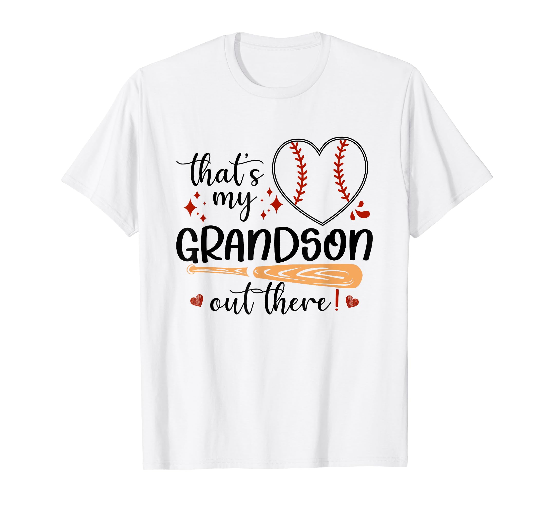 Thats My Grandson Out There Baseball T-Shirt - Custom Art Print Men Women - T-Shirt, Sweatshirt, Hoodie