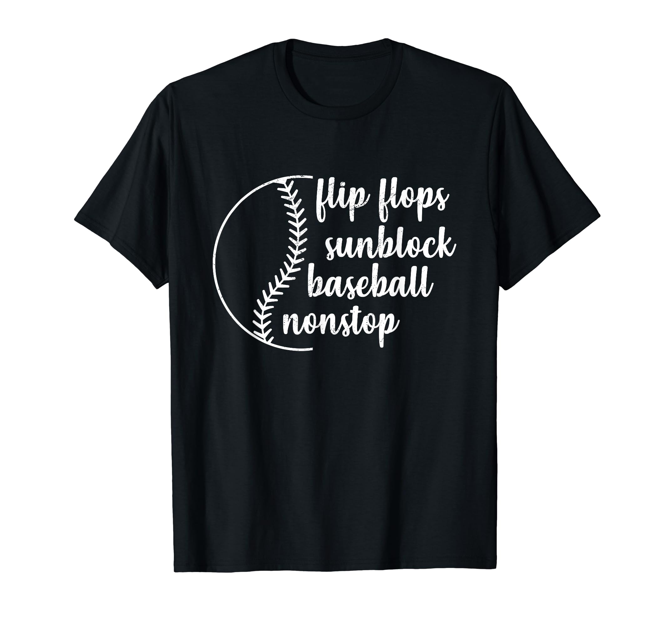 Flip Flops Sunblock Baseball T-Shirt - Casual Everyday Wear Men Women - T-Shirt, Sweatshirt, Hoodie