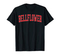 Bellflower Ca Varsity Red Text T-Shirt - Fun Novelty Design for Adults - T-Shirt, Sweatshirt, Hoodie