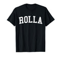Rolla Mo Distressed White Varsity T-Shirt - Minimalist Print Unisex - T-Shirt, Sweatshirt, Hoodie