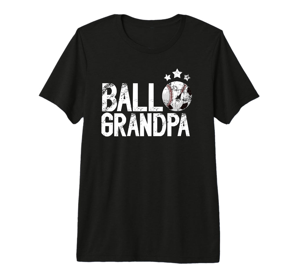 Mens Ball Grandpa Proud Soccer T-Shirt - Casual Everyday Wear for Adults - T-Shirt, Sweatshirt, Hoodie