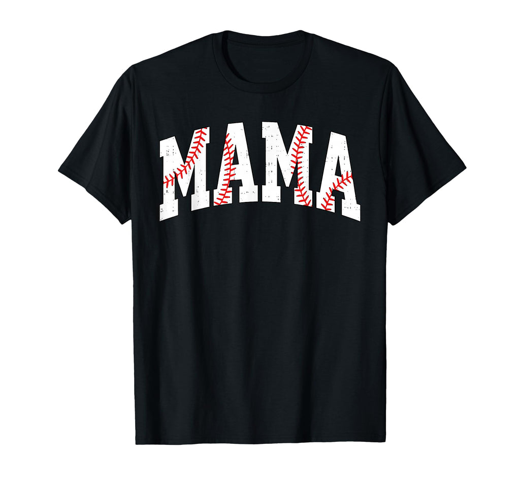 Mama Baseball Cheer Mom Mama Both T-Shirt - Fun Novelty Design Unisex - T-Shirt, Sweatshirt, Hoodie