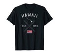 Hawaii State Flag And Year Distressed T-Shirt - Custom Art Print for Adults - T-Shirt, Sweatshirt, Hoodie